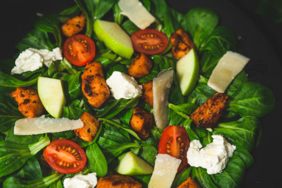 recette-salade-poulet-chevre-frais-pomme-verte