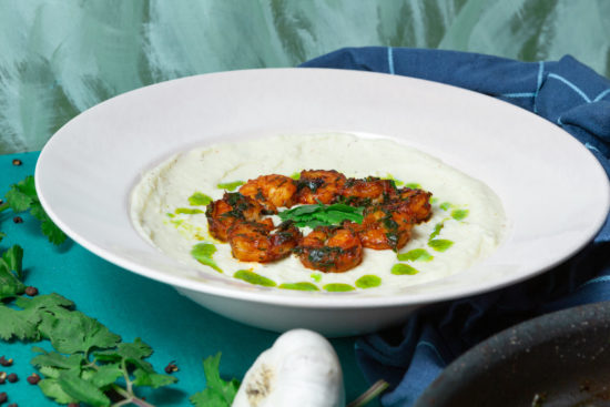 purée panais crevettes