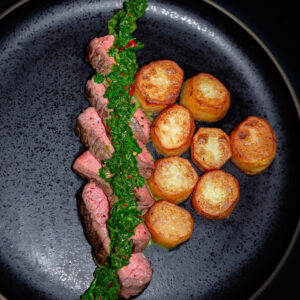 rumsteck chimichurri pommes de terres fondantes