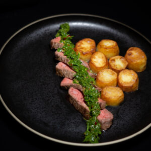 rumsteck chimichurri pommes de terres fondantes
