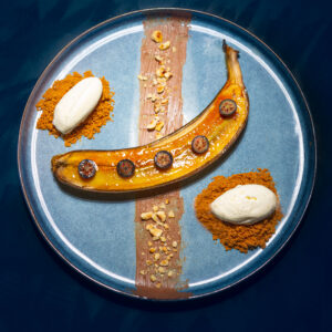 Banane caramélisée x spéculoos & glace vanille