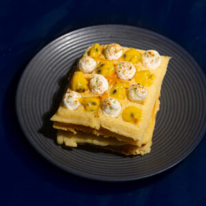gaufre citron passion meringuée