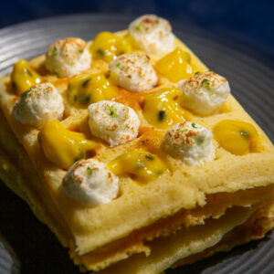gaufre citron passion meringuée