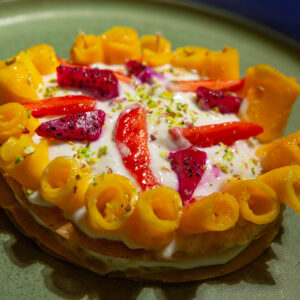 pastilla fruits exotiques mangue kiwi crème de lait