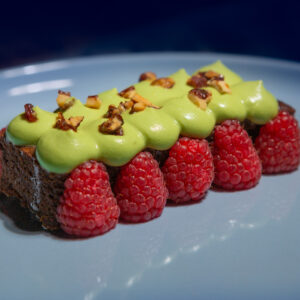Fondant chocolat x chantilly matcha chocolat blanc amandes caramélisées