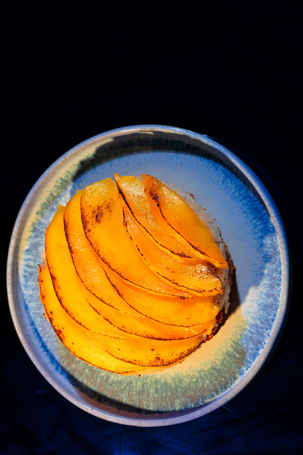 mango sticky rice infuse citronnelle riz souffle caramel beurre salé