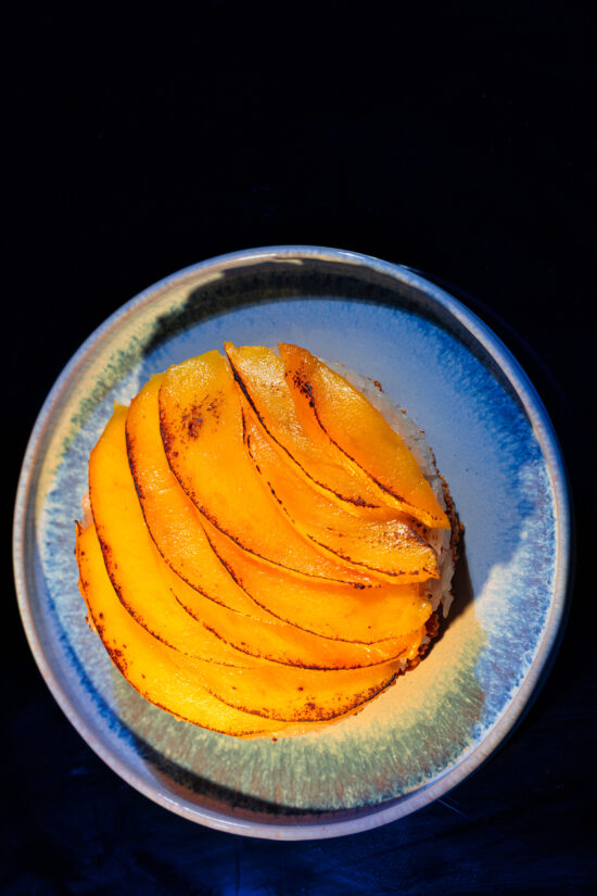 mango sticky rice infuse citronnelle riz souffle caramel beurre salé