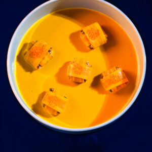 enveloppes carottes farcies shiitake miso bouillon