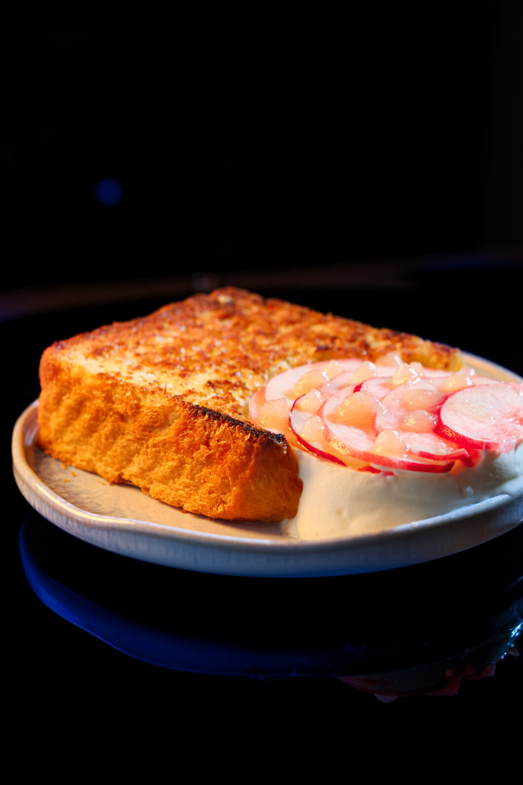 shokupan creme cardamome gel peche